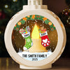 Custom Candlelight Lantern Ornament -  Personalized Christmas Birthday Gifts For Mom, Dad, Brother, Sister, Kids - Love And Joy Fill Christmas New Arrival