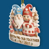 Custom Crochet Gnome Acrylic Ornament - Personalized Anniversary Christmas Wedding Gifts For Husband And Wife, Him And Her - Handmade Love That Lasts A Lifetime