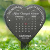 Custom Garden Stone Stake - Personalized Memorial Sympathy Gifts For Loss Of Mom, Dad - Carried In My Soul