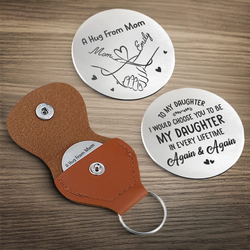 Custom Pocket Hug - Personalized Birthday Gifts For Mom, Son, Daughter - Keep Me Close
