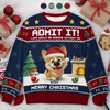 Custom Unisex Ugly Sweatshirt - Personalized  Christmas Birthday Gifts For Dog Lovers, Dog Dad And Mom - Life’s Ruff Without Me