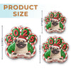 Custom Paw Acrylic Ornament - Personalized Christmas Birthday Gifts For Dog Lovers, Dog Dad And Mom - Santa Paws Is Coming