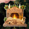 Custom First Christmas Acrylic Ornament - Personalized Christmas Birthday Gifts For Dog Lovers, Dog Dad And Mom - Furry Friend Endless Joy
