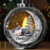 Custom Candlelight Lantern Ornament - Personalized Pet Christmas Memorial Sympathy Gifts For Cats - Purrs Light Our Nights