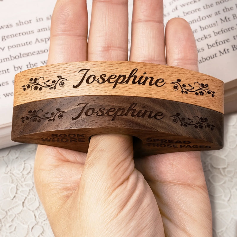 Custom Book Page Holder - Personalized Bookish Gifts For Book Lovers, Bookworms, Readers - Escape Into Stories