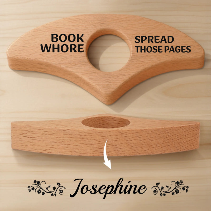 Custom Book Page Holder - Personalized Bookish Gifts For Book Lovers, Bookworms, Readers - Escape Into Stories