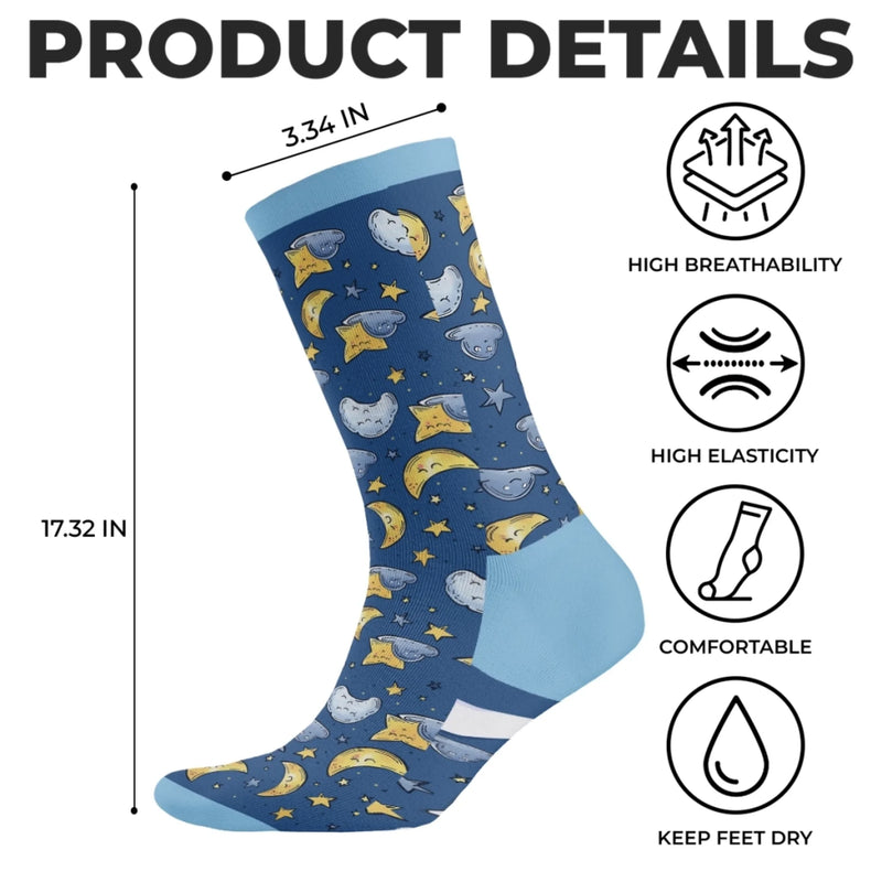 Custom Crew Socks - Personalized Birthday Gifts For Besties, Sisters, BFF, Family, Yourself - You Deserve Warm Toes