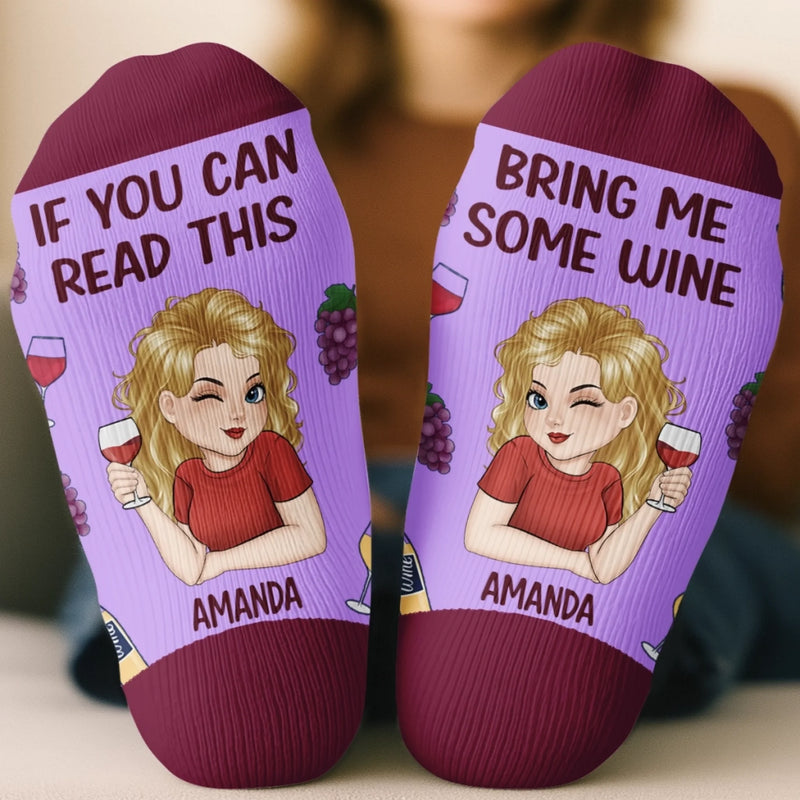 Custom Crew Socks - Personalized Birthday Gifts For Besties, Sisters, BFF, Family, Yourself - Happy Feet Happy Heart