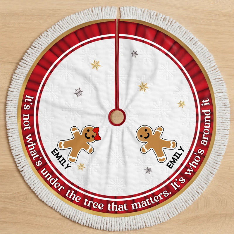 Custom Tree Skirt - Personalized Christmas Birthday Gifts For Mom, Dad, Brother, Sister, Kids - Season Of Cozy Moments