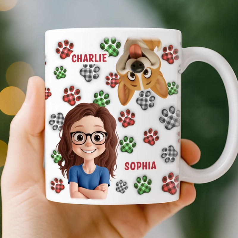 Custom Mug - Personalized Birthday Gifts For Dog Lovers, Dog Dad And Mom - More Dogs Less Worries