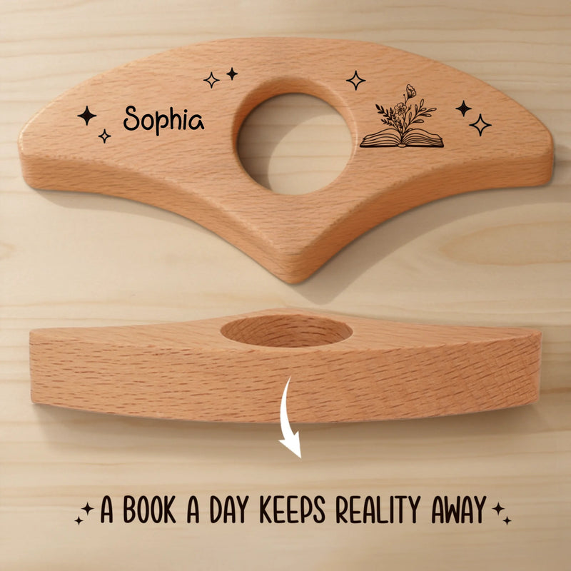 Custom Book Page Holder - Personalized Bookish Gifts For Book Lovers, Bookworms, Readers - Pages Hold My Heart