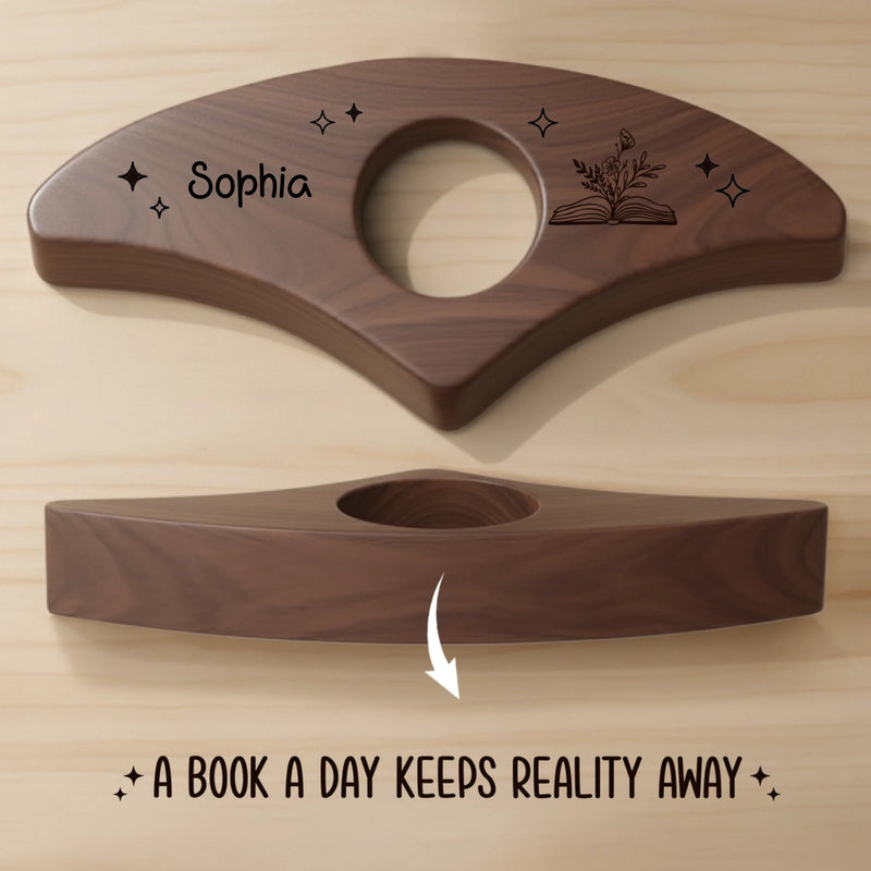 Custom Book Page Holder - Personalized Bookish Gifts For Book Lovers, Bookworms, Readers - Pages Hold My Heart