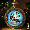 Custom Candlelight Lantern Ornament - Personalized Pet Christmas Memorial Sympathy Gifts For Dogs, Cats - Pawprints Forever In My Heart
