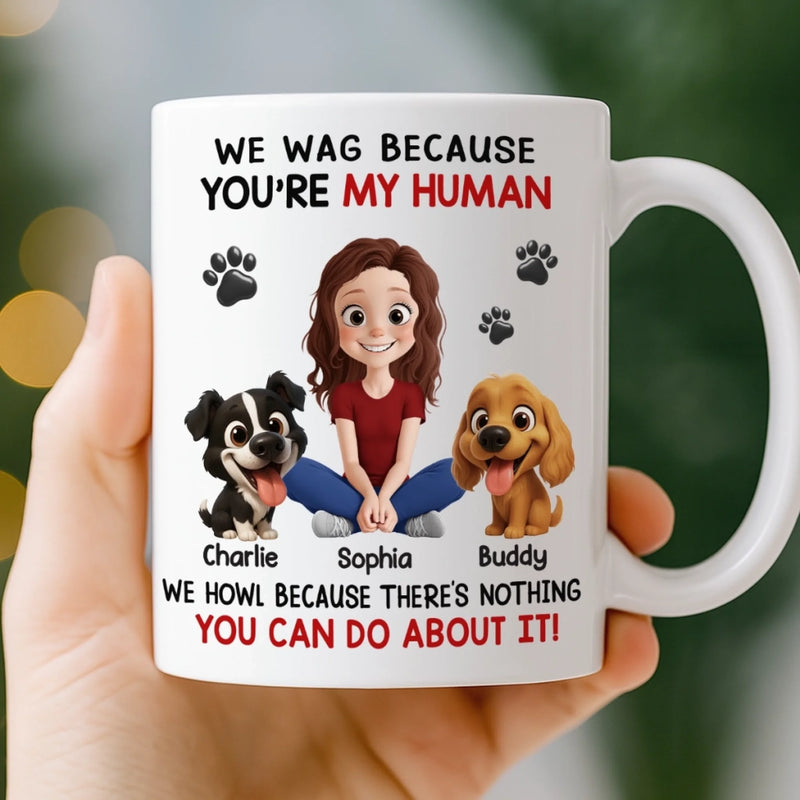 Custom Mug - Personalized Birthday Gifts For Dog Lovers, Dog Dad And Mom - Powered By Paws And Love