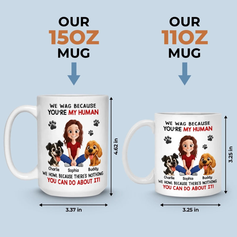 Custom Mug - Personalized Birthday Gifts For Dog Lovers, Dog Dad And Mom - Powered By Paws And Love