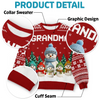 Custom Snowman Unisex Ugly Sweatshirt - Personalized Christmas Birthday Gifts For Mom, Grandma - Christmas Wonder Glows In Every Smile