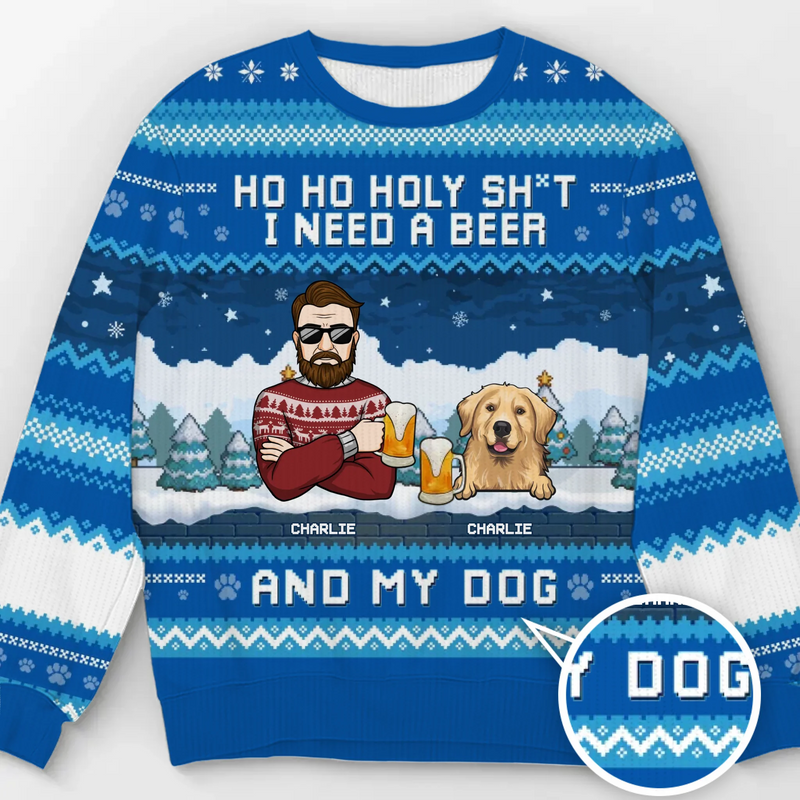 Custom Unisex Ugly Sweatshirt - Personalized  Christmas Birthday Gifts For Dog Lovers, Dog Dad And Mom - Jingle All The Paws