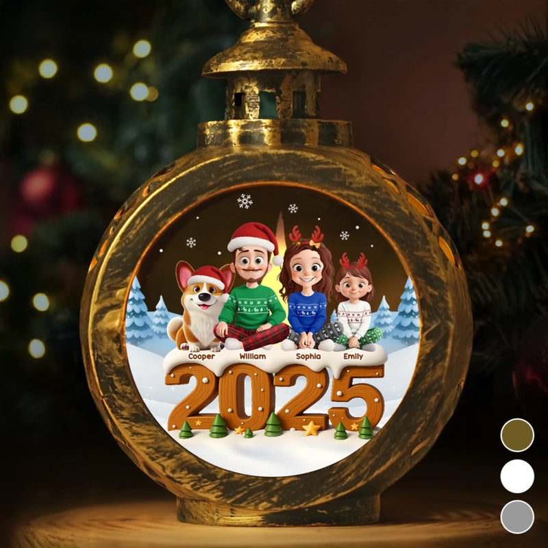 Custom Candlelight Lantern Ornament - Personalized Christmas Birthday Gifts For Mom, Dad, Brother, Sister, Kids - The Way We Belong