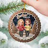 Custom Besties Forever Acrylic Ornament - Personalized Best Friend Christmas Birthday Gifts For Women, Besties, Sisters, BFF - Different Roots Same Soul