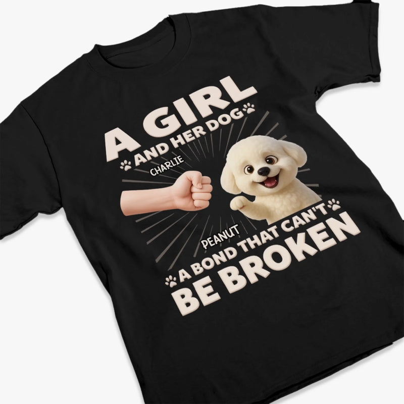 Custom Unisex T-shirt, Premium T-shirt, Hoodie - Personalized Birthday Gifts For Dog Lovers, Dog Dad And Mom - Forever My Favorite Hello