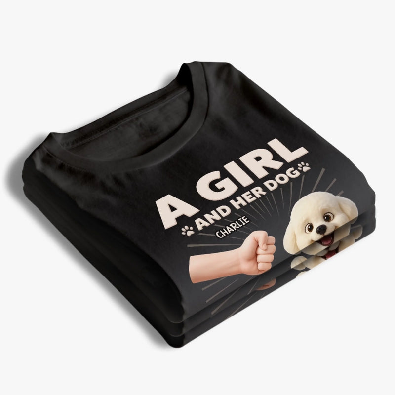 Custom Unisex T-shirt, Premium T-shirt, Hoodie - Personalized Birthday Gifts For Dog Lovers, Dog Dad And Mom - Forever My Favorite Hello