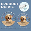 Custom Photo First Christmas Pet Glass Ornament - Personalized Christmas Birthday Gifts For Dog Lovers, Cat Lovers, Pet Dad And Mom, New Pet Ornament - Paw-Fect Christmas Begin