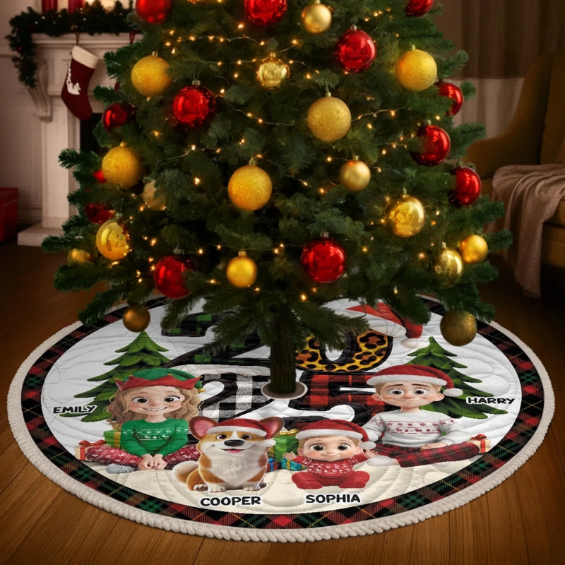 Custom Tree Skirt - Personalized Christmas Birthday Gifts For Mom, Dad, Brother, Sister, Kids - Together Is The Best Gift
