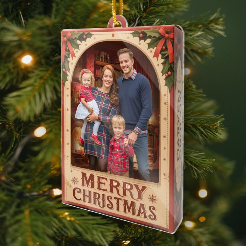Custom Photo Acrylic Ornament - Personalized Christmas Birthday Gifts For Mom, Dad, Brother, Sister, Kids - Family Moments, Collector’s Edition