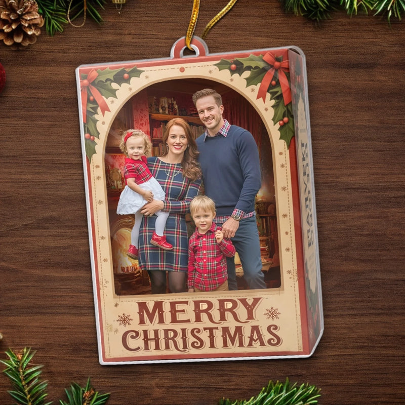 Custom Photo Acrylic Ornament - Personalized Christmas Birthday Gifts For Mom, Dad, Brother, Sister, Kids - Family Moments, Collector’s Edition