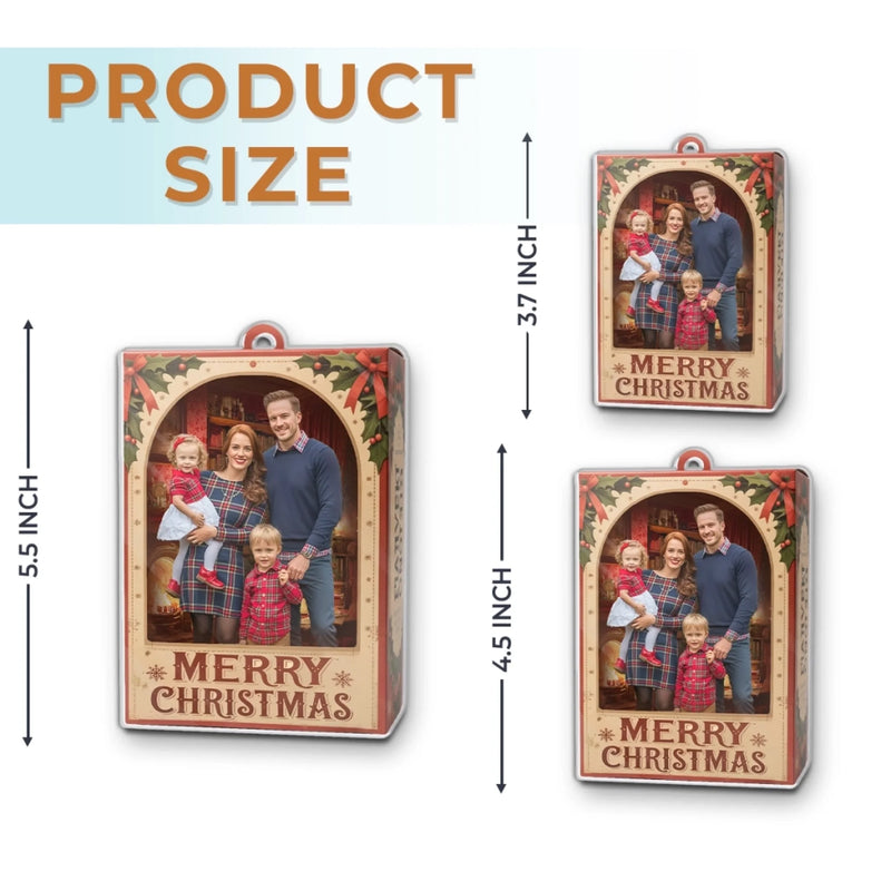 Custom Photo Acrylic Ornament - Personalized Christmas Birthday Gifts For Mom, Dad, Brother, Sister, Kids - Family Moments, Collector’s Edition