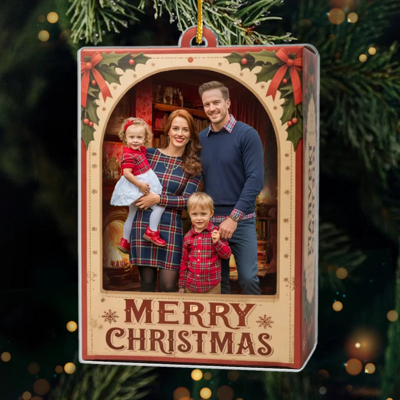 Custom Photo Acrylic Ornament - Personalized Christmas Birthday Gifts For Mom, Dad, Brother, Sister, Kids - Family Moments, Collector’s Edition