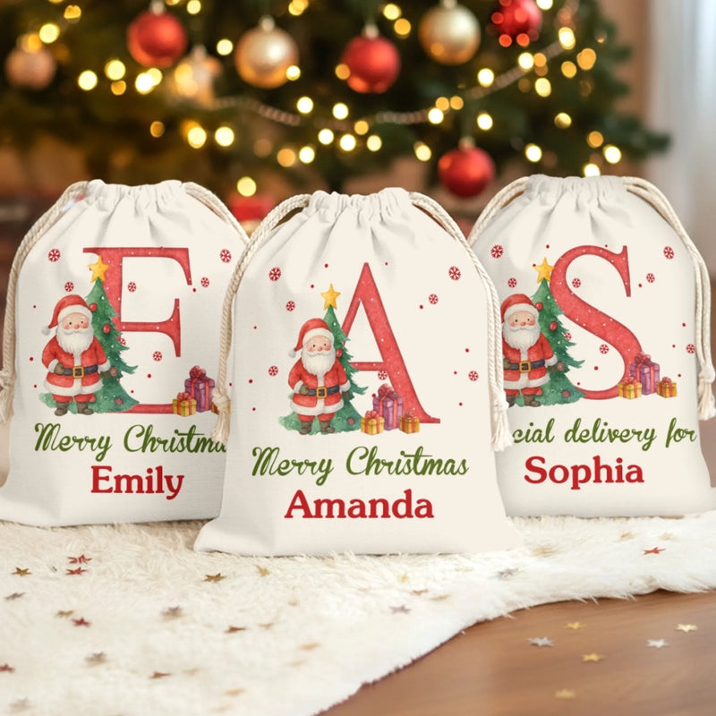 Custom Snowman Favor Bag - Personalized Christmas Birthday Gifts For Kids - Sweet Holiday Joy