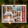 Custom Photo Wood Ornament - Personalized Christmas Birthday Gifts For Mom, Dad, Brother, Sister, Kids - Postmarked With Love