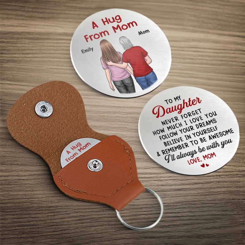 Custom Pocket Hug - Personalized Birthday Gifts For Mom, Son, Daughter - A Hug To Keep