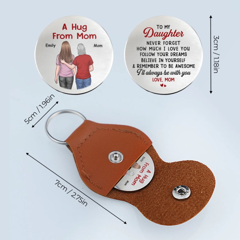 Custom Pocket Hug - Personalized Birthday Gifts For Mom, Son, Daughter - A Hug To Keep