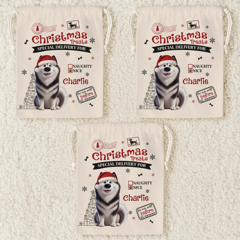 Custom Favor Bag - Personalized Christmas Birthday Gifts For Dog Lovers, Dog Dad And Mom - Paws Bring Joy This Christmas