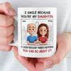 Custom Mug - Personalized Birthday Gifts For Dad,  Mom, Daughter - Hand In Hand Through Every Season