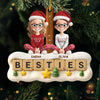 Custom Acrylic Ornament - Personalized Best Friend Christmas Birthday Gifts For Women, Besties, Sisters, BFF - Through Every Storm Still Us