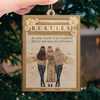 Custom Wood Ornament - Personalized Best Friend Christmas Birthday Gifts For Women, Besties, Sisters, BFF - Your Presence Feels Like Home