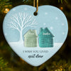 Custom Sea Glass Ceramic Heart Ornament - Personalized Best Friend Christmas Birthday Gifts For Women, Besties, Sisters, BFF - Tumbled Yet Treasured
