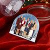 Custom Photo Acrylic Snow Globe - Personalized  Christmas Birthday Gifts For Family, Dog Cat Lovers - Forever Frozen In Love