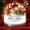 Custom Photo First Christmas Acrylic Snow Globe - Personalized  Anniversary Christmas Wedding Gifts For Husband And Wife, Him And Her - The Start Of Our Forever