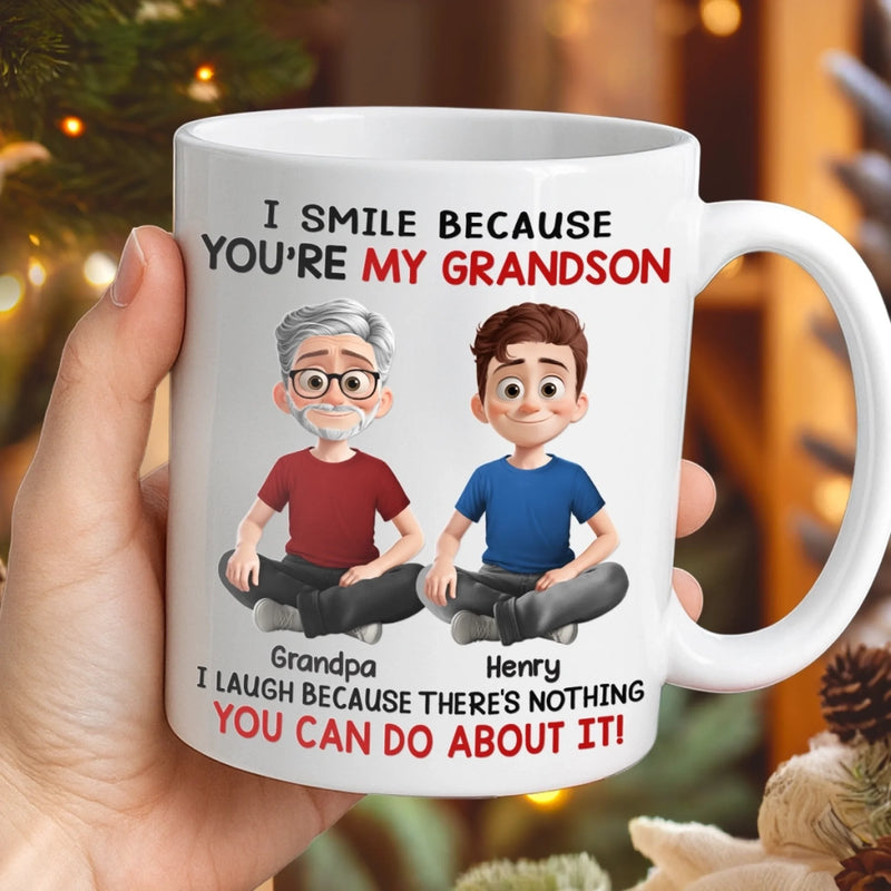 Custom Mug - Personalized Christmas Birthday Gifts For Grandpa, Grandma, Grandson, Granddaughter - Generations Of Warmth