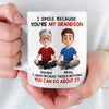 Custom Mug - Personalized Christmas Birthday Gifts For Grandpa, Grandma, Grandson, Granddaughter - Generations Of Warmth