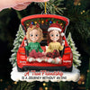 Custom Acrylic Ornament - Personalized Best Friend Christmas Birthday Gifts For Women, Besties, Sisters, BFF - Snowflakes Dance With Our Laughter