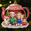Custom Acrylic Ornament - Personalized Christmas Birthday Gifts For Family, Dog Cat Lovers - Together Tastes Sweeter