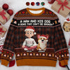 Custom Unisex Ugly Sweatshirt - Personalized  Christmas Birthday Gifts For Dog Lovers, Dog Dad And Mom - Some Heroes Have Fur