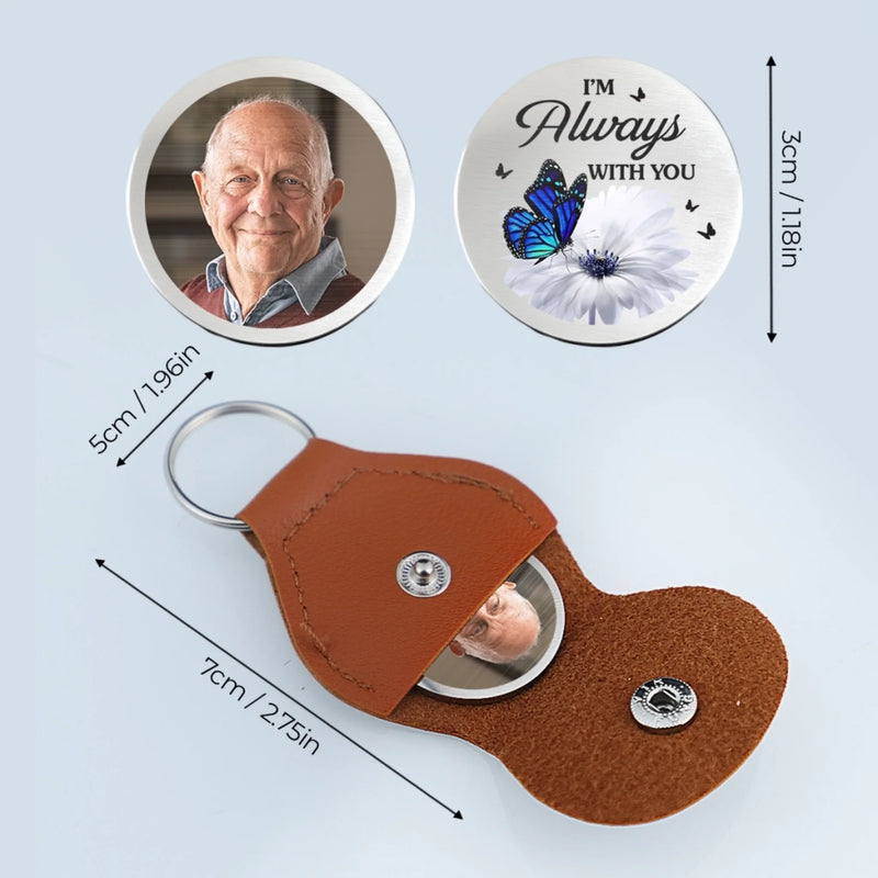 Custom Photo Pocket Hug - Personalized Memorial Sympathy Gifts For Loss Of Mom, Dad - Your Love Still Shines On