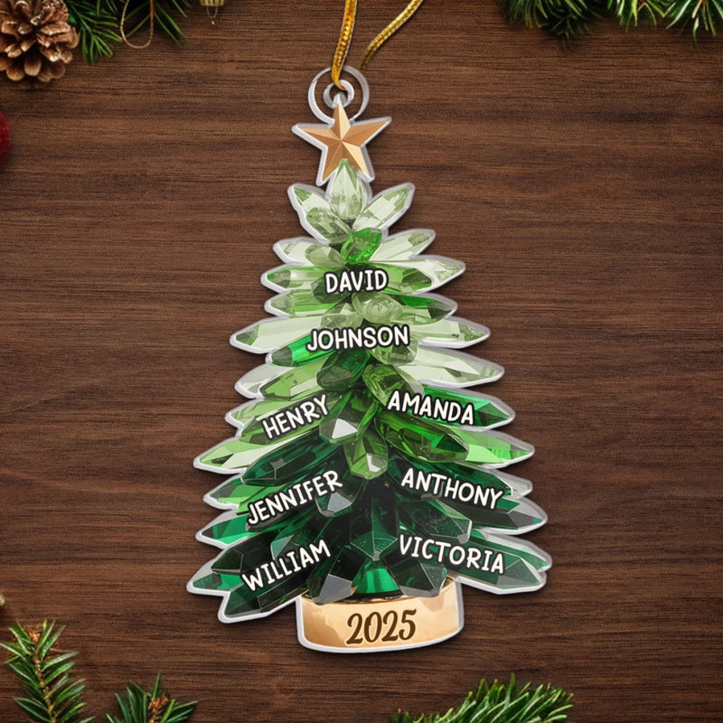 Custom Acrylic Ornament - Personalized Christmas Birthday Gifts For Mom, Dad, Brother, Sister, Kids - Home Filled With Holiday Cheer