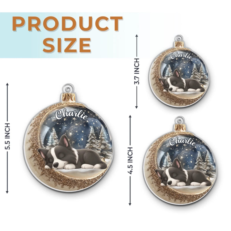 Custom Acrylic Ornament - Personalized Pet Christmas Memorial Sympathy Gifts For Dogs, Cats - Gone But Always In My Heart